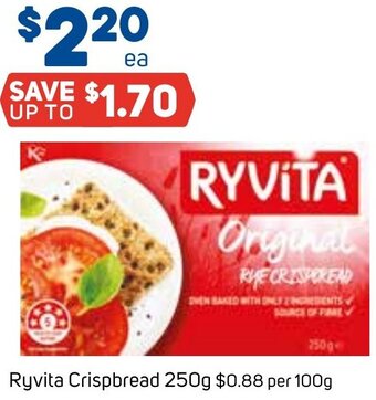 Foodland Ryvita Crispbread 250g offer