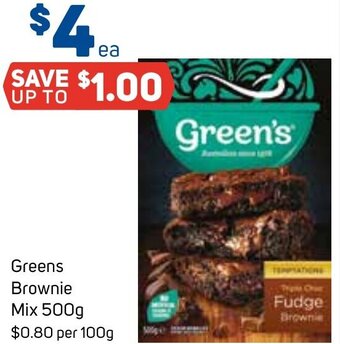 Foodland Greens Brownie Mix 500g offer