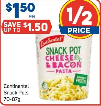 Foodland Continental Snack Pots 70-87g offer
