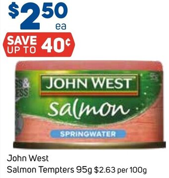 Foodland John West Salmon Tempters 95g offer