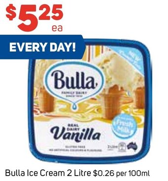 Foodland Bulla Ice Cream 2 Litre offer