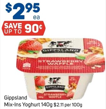 Foodland Gippsland Mix-Ins Yoghurt 140g offer