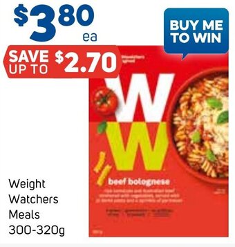 Foodland Weight Watchers Meals 300-320g offer