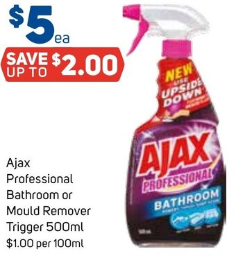 Foodland Ajax Professional Bathroom or Mould Remover Trigger 500ml offer