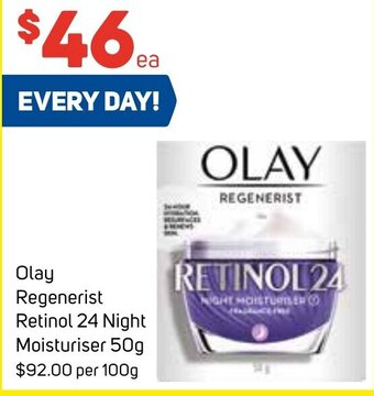 Foodland Olay Regenerist Retinol 24 Night Moisturiser 50g offer