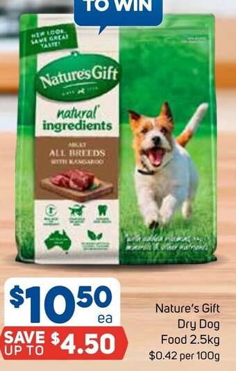 Foodland Nature's Gift Dry Dog Food 2.5kg offer