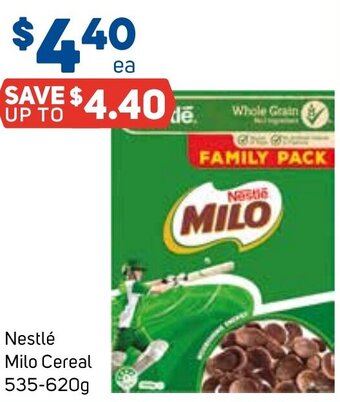 Foodland Nestlé Milo Cereal 535-620g offer