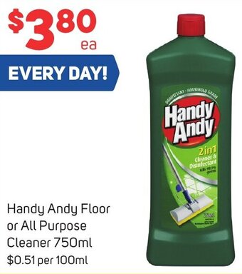 Foodland Handy Andy Floor or All Purpose Cleaner 750ml offer