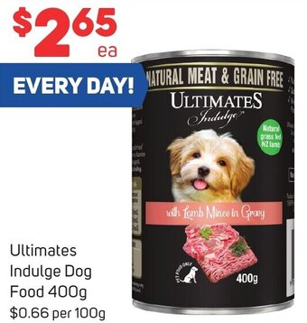Foodland Ultimates Indulge Dog Food 400g offer
