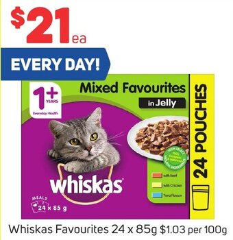 Foodland Whiskas Favourites 24 x 85g offer