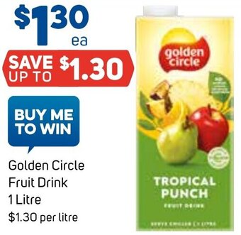 Foodland Golden Circle Fruit Drink 1 Litre offer