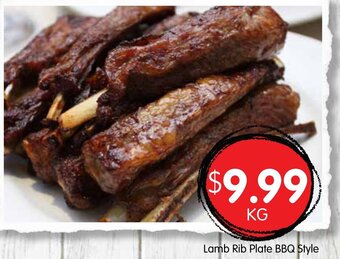 Spudshed Lamb Rib Plate BBQ Style offer
