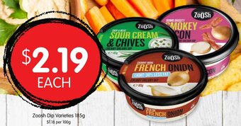 Zoosh Dip Varieties 185g