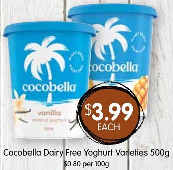 Spudshed Cocobella Dairy Free Yoghurt Varieties 500g offer