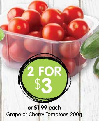 Spudshed Grape or Cherry Tomatoes 200g offer