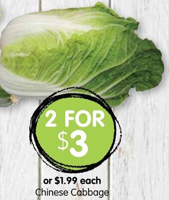 Spudshed Chinese Cabbage offer