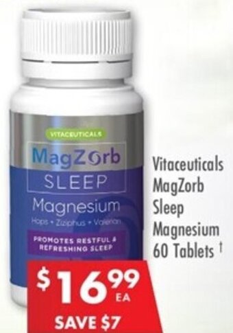 Vitaceuticals MagZorb Sleep Magnesium 60 Tablets