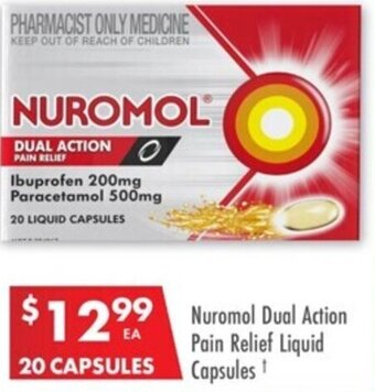 Nuromol Dual Action Pain Relief Liquid Capsules