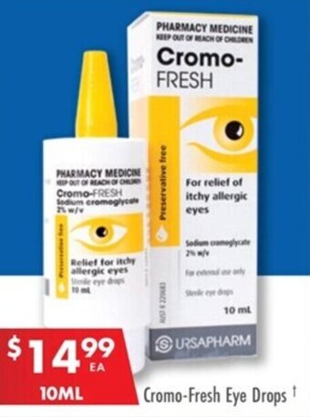 Pharmacy4Less Cromo-Fresh Eye Drops offer