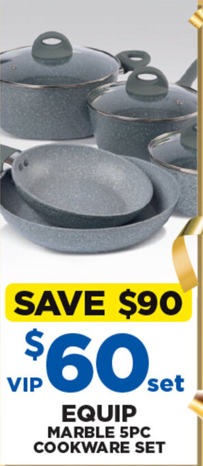 Spotlight EQUIP MARBLE 5PC COOKWARE SET offer