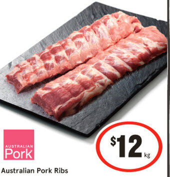 IGA Australian Pork Ribs offer