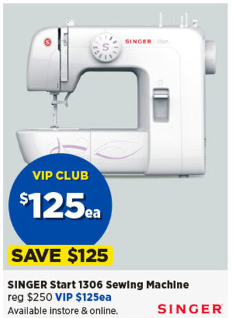 Spotlight SINGER Start 1306 Sewing Machine offer