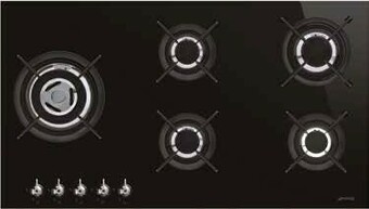 The Good Guys Smeg 90cm Classic Gas on Glass Cooktop offer