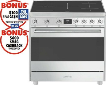 The Good Guys Smeg 90cm Induction Freestanding Cooker offer