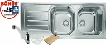 The Good Guys Franke Ondaline Double Bowl Sink offer