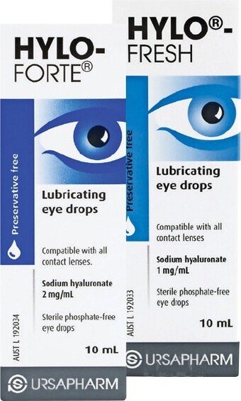 Pharmacist Advice Hylo-forte or hylo-fresh lubricating eye drops 10ml offer
