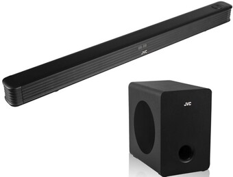 BIG W Jvc 2.1ch bluetooth soundbar with wireless subwoofer offer