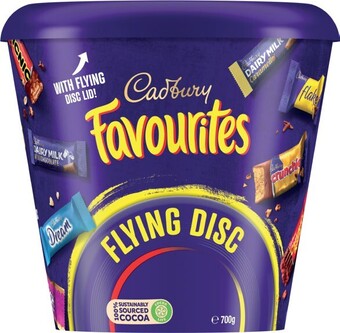 BIG W Cadbury favourites bucket 700g offer