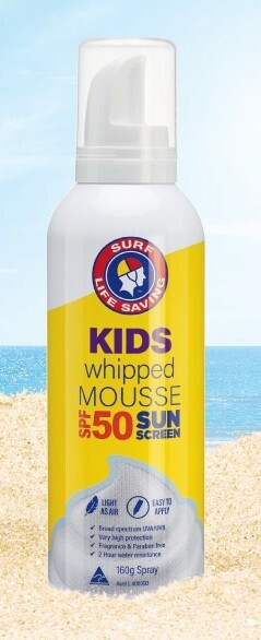 BIG W Surf life saving kids whipped mousse spf50 sunscreen^ offer