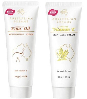 BIG W Australian creams emu oil moisturising or vitamin e skin repair creams 100g offer