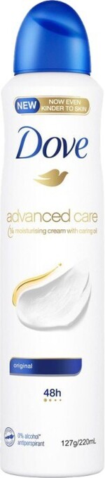 BIG W Dove advanced care original deodorant 220ml offer