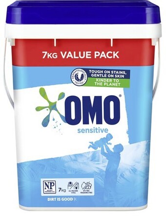 BIG W Omo laundry powder 7kg - sensitive offer
