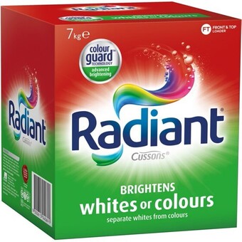 BIG W Radiant laundry powder 7kg offer
