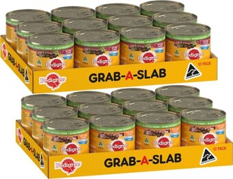 BIG W Pedigree 12-pack dog food can varieties 700g offer