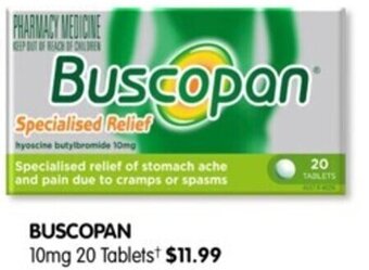 Alliance Pharmacy BUSCOPAN 10mg 20 Tablets offer