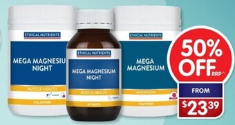 Alliance Pharmacy ETHICAL NUTRIENTS offer