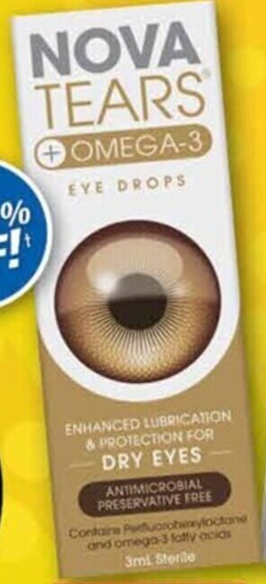 NOVA TEARS Omega-3 Lubricant Eye Drops 3mL