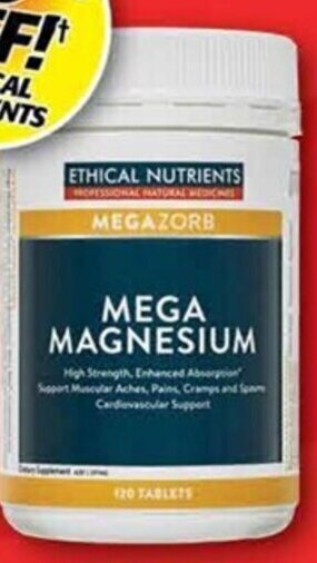 Mega Magnesium 120 Tablets