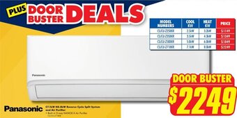 The Good Guys C7.1kW H8.0kW Reverse Cycle Split System and Air Purifier offer