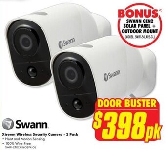 The Good Guys Xtreem Wireless Security Camera - 2 Pack offer
