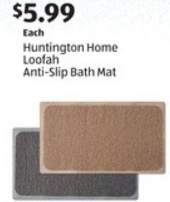 Huntington Home Loofah Anti-Slip Bath Mat
