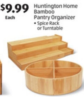ALDI Huntington Home Bamboo Pantry Organizer offer