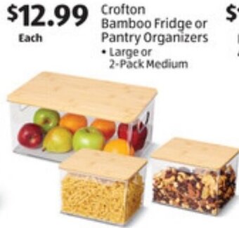 ALDI Crofton Bamboo Fridge or Pantry Organizers offer