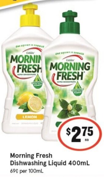 IGA Morning Fresh Dishwashing Liquid 400mL offer