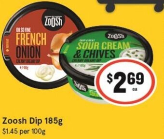 IGA Zoosh Dip 185g offer