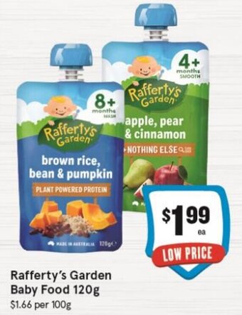 IGA Rafferty's Garden Baby Food 120g offer